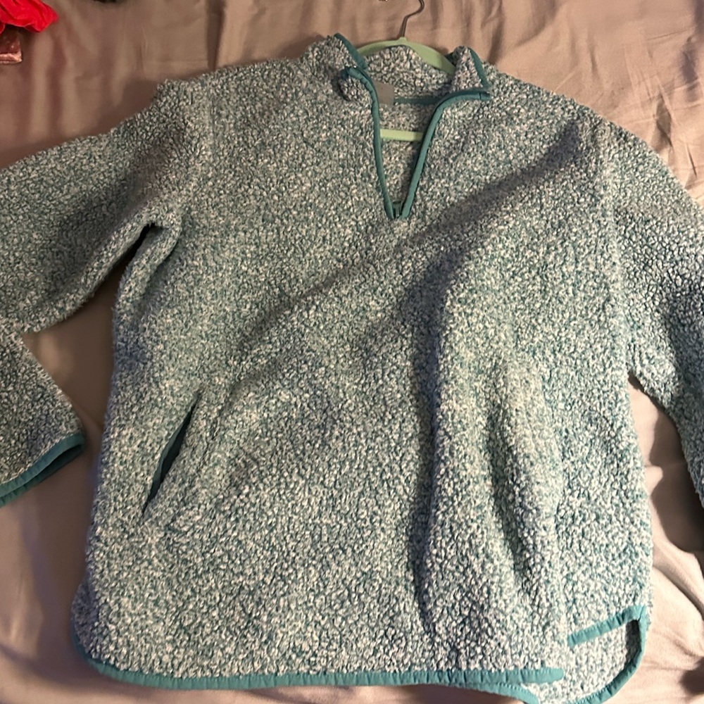 Light blue quart zip